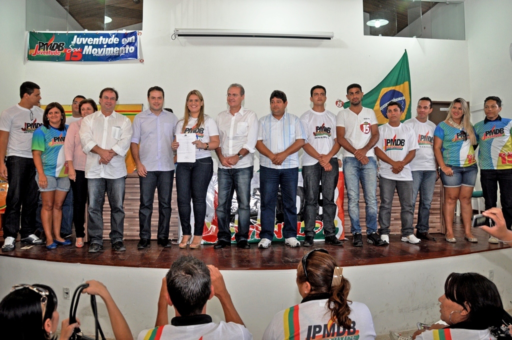 Senador Renan e outras lideranças do PMDB participaram do encontro em Piranhas